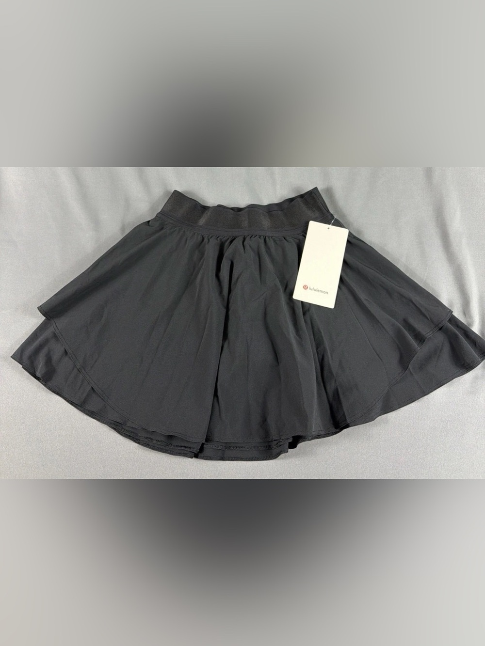 lululemon Golf Skort Court Rival Long 2 Black Polyester Spandex MSRP $88